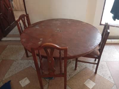 Dining table chairs
