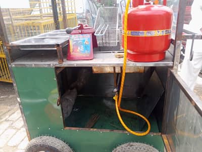 4 wheel Fries  counter full setup