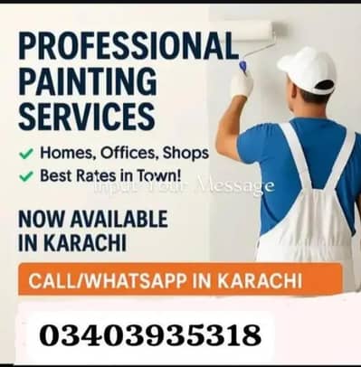 professional painter for your home or office paint or design wall