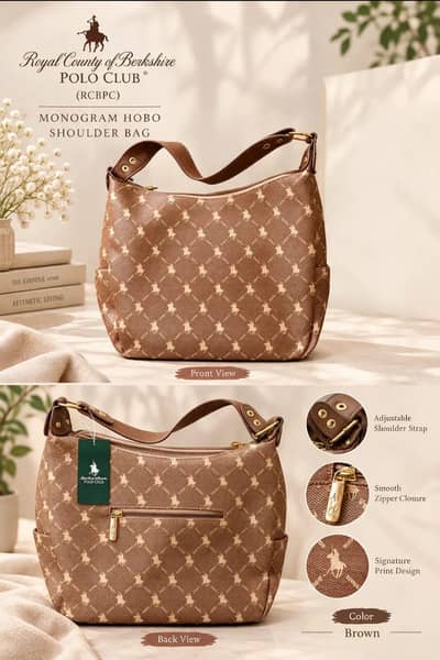 RCB POLO CLUB HANDBAG KHAKHI