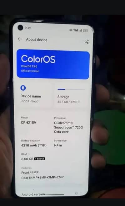OPPO Reno5 8+8+128 all original