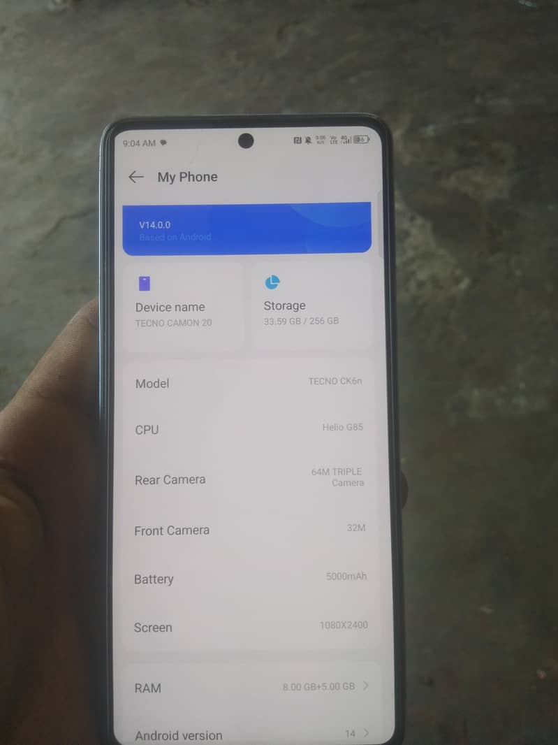 tecno camon 6