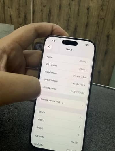 i phone 15 pro 256 Gb water pack