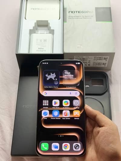 Infinix note 60 pro PTA approved with box 10/10 condition  water pack