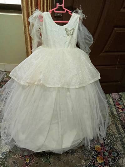 western baby girl bridal imported frak with crown