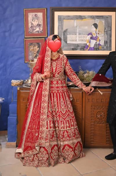 Bridal Red Lehenga Worn Once | Heavy Embroidery | Excellent Condition