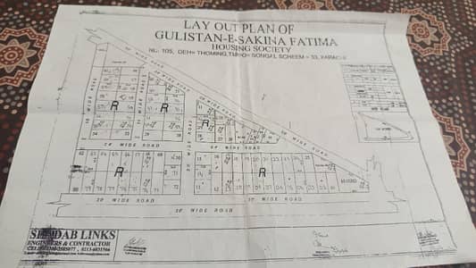 Gulistan e sakeena Fatima society scheme 33 plot for sale