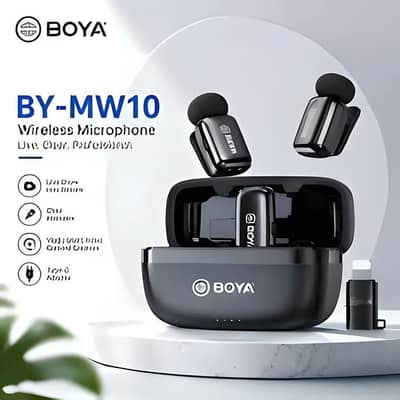 BOYA MW10 DUAL MIC WITH CHARGING CASE