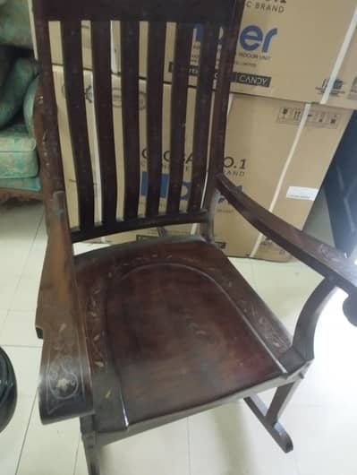 pure wood rocking chair