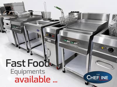 New Fryer, Hot Plate, ss Hood ducting, pizza oven setup