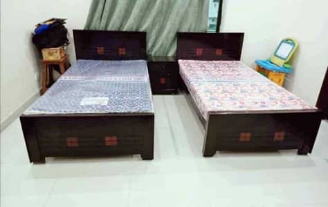 single bed/wooden single bed/dressing table/bed set/wooden bed