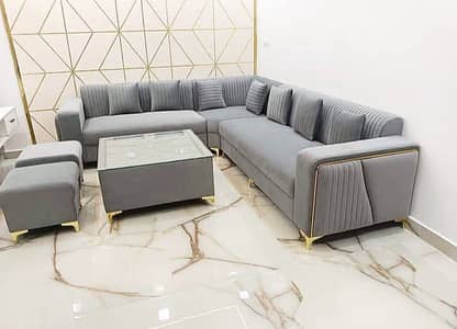 L Shape Corner Sofa -  - Custom Color Available