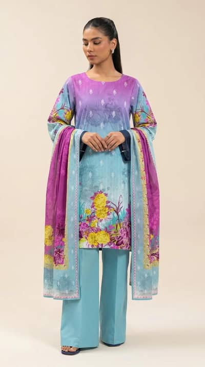 3 PCS printed suit branded