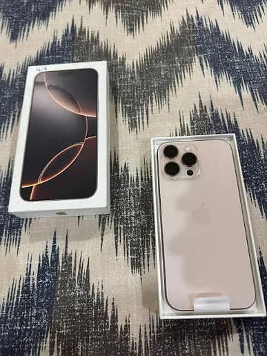 Iphone 16 pro max mobile phone complete box