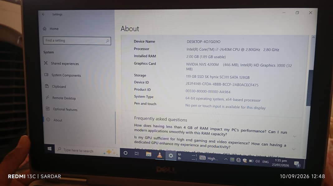 Dell laptop 0