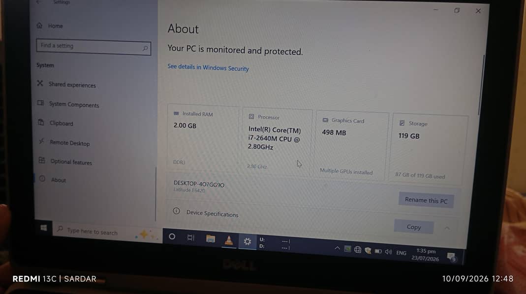 Dell laptop 1