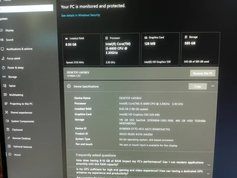 I5 6600 Pc 7