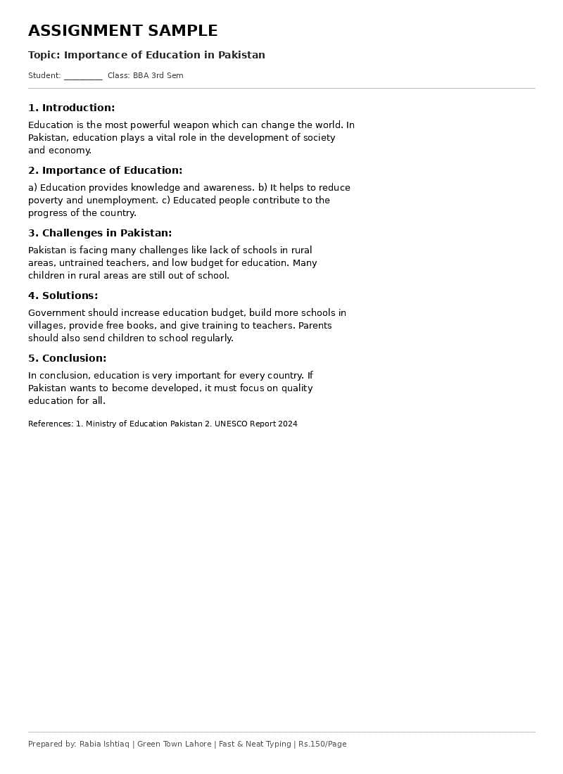 MS word typing service in English and urdu 0