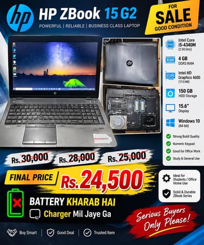 Laptop i5 4th gen 4gb ram