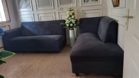 6 Seater L-shape Sofa Set