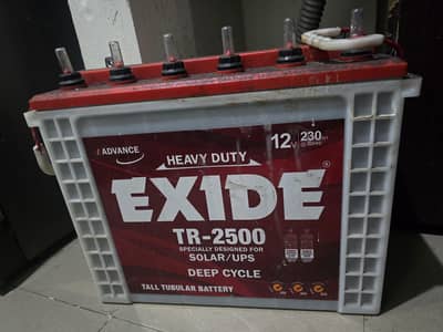 Exide TR 2500 12v 230 Amp used Battery for 4 totel 4