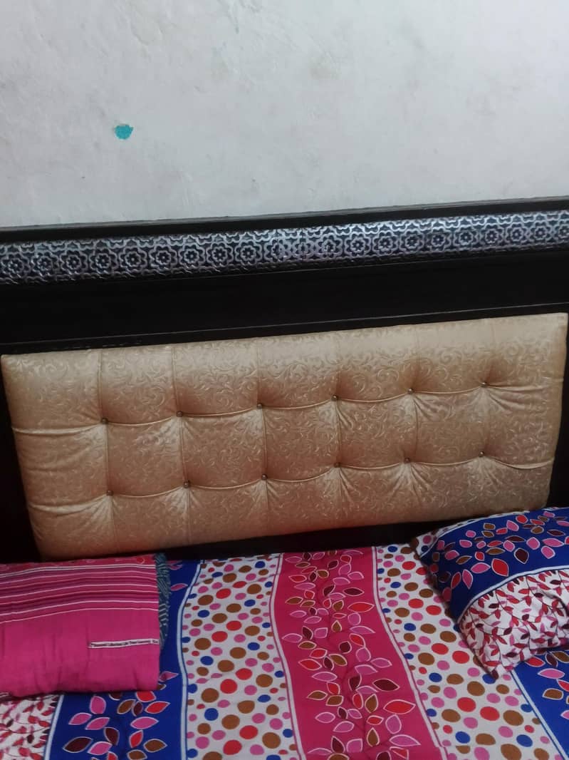 double bed with side table 1