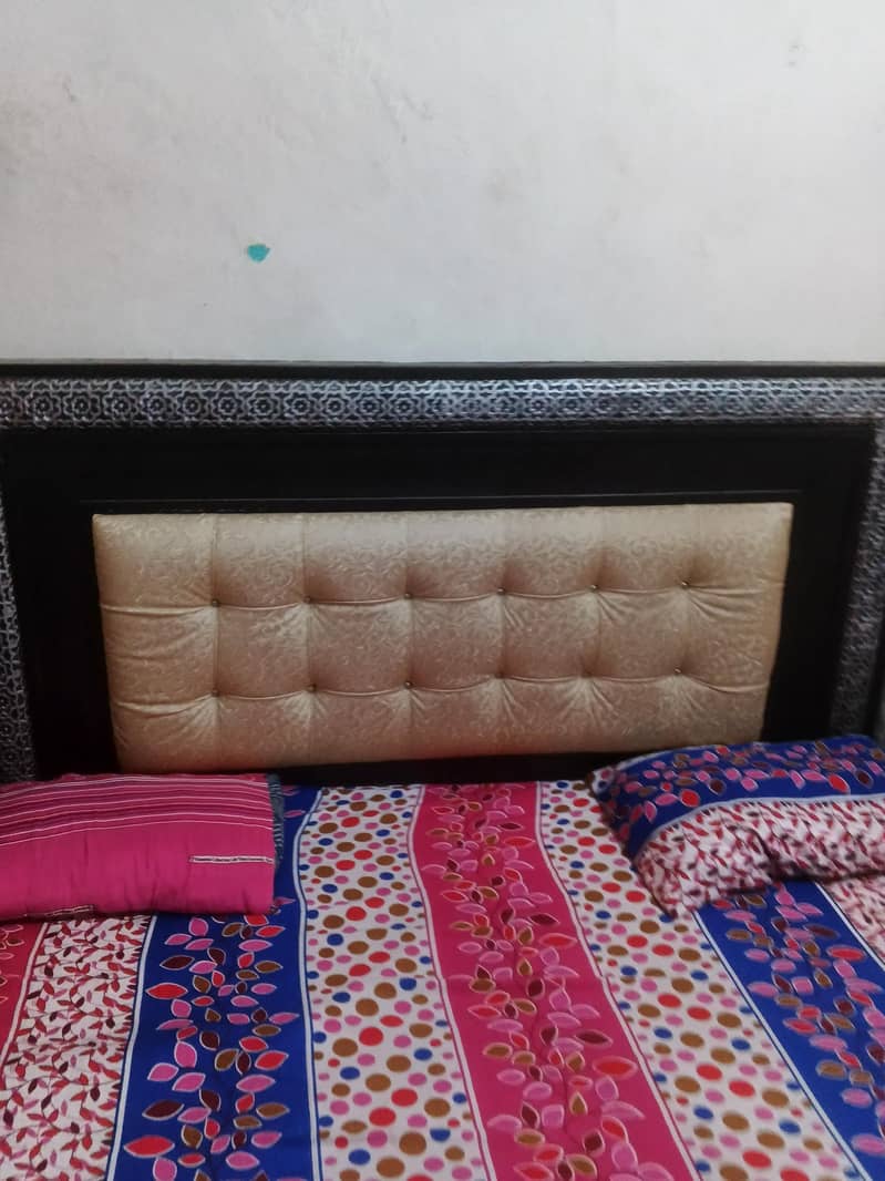 double bed with side table 2