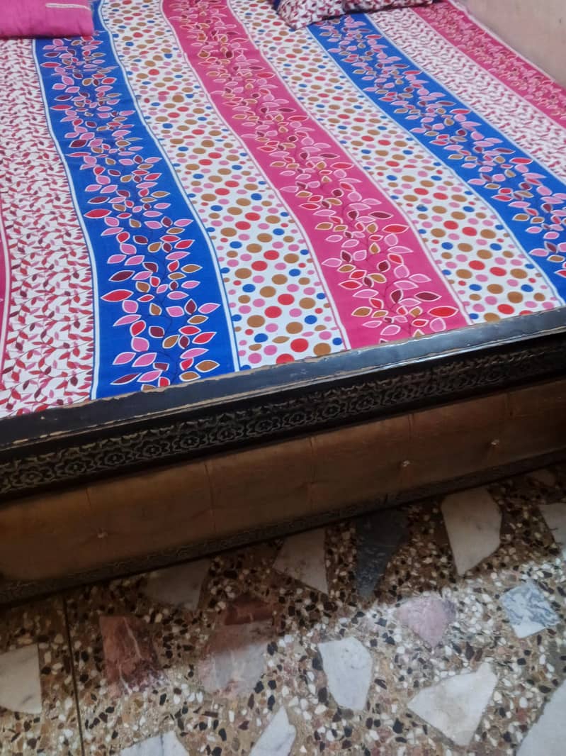 double bed with side table 3