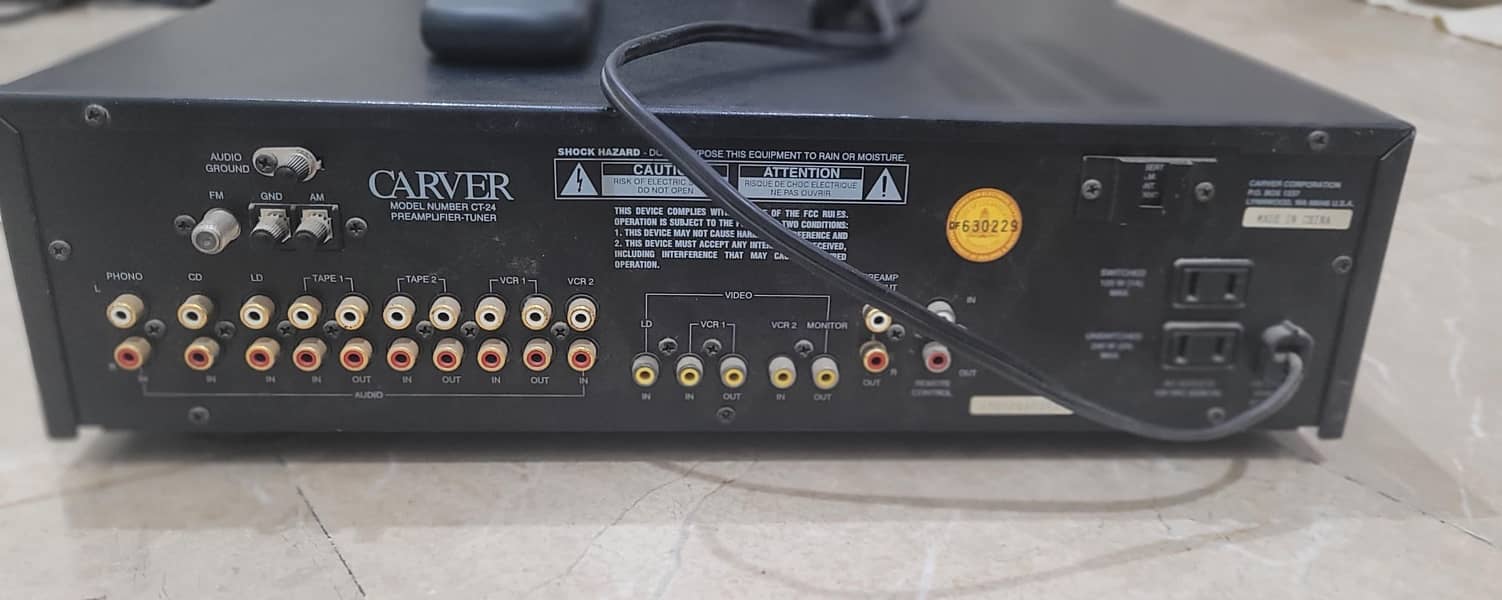 carver pre amplifier 1