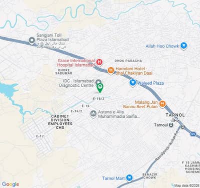 7 Marla Plot Available For Sale In CDECHS, E-16/3 Islamabad