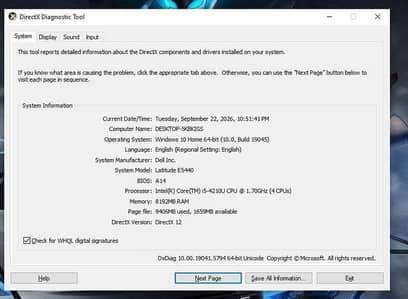 Dell laptop
