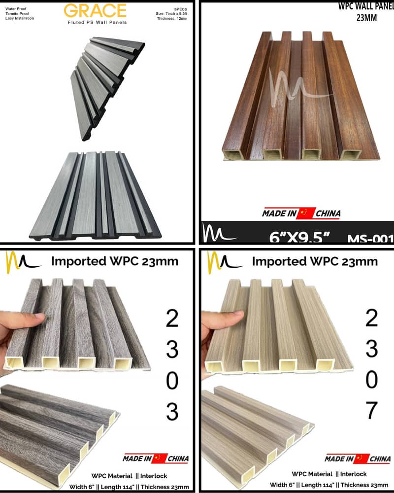 PVC wall panel-Solid panel-Hard panel-Fluted panel-WPC wallpanel 8