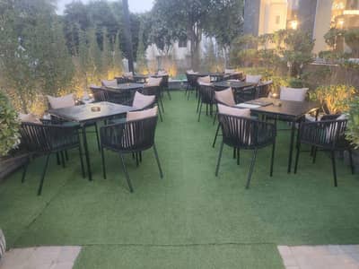 CAFE'S RESTAURANT OUTDOOR ROOFTOP RATTAN ROPE FURNITURE FOR SALE