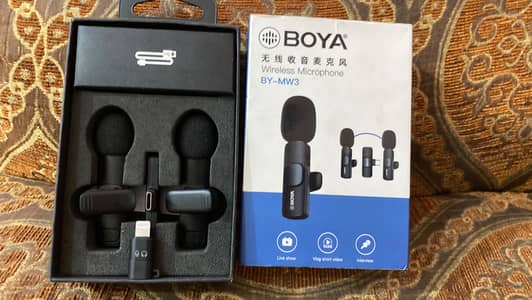 Boya Wireless Microphone BY-MW3 – Dual Mic