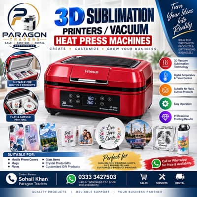 3D Sublimation Printers | Vacuum Heat Press Machines  Printers
