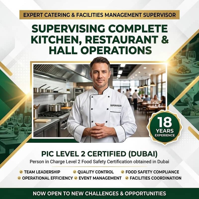 supervisor complete kitchen restaurant hall 1
