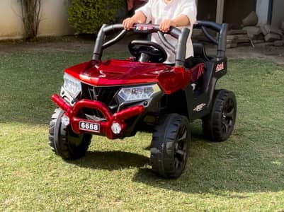 Kids Electric Ride on Jeep/ Battery Operated- Model 6688 (RED COLOR)