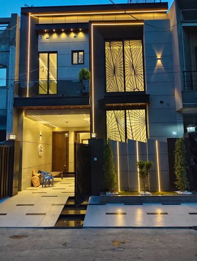 5 Marla Brand New Luxury Modren House For Sale In Johar Town Near To Main Road Super Hot Location Near To Main Kanal Road Near Doctor Hospital