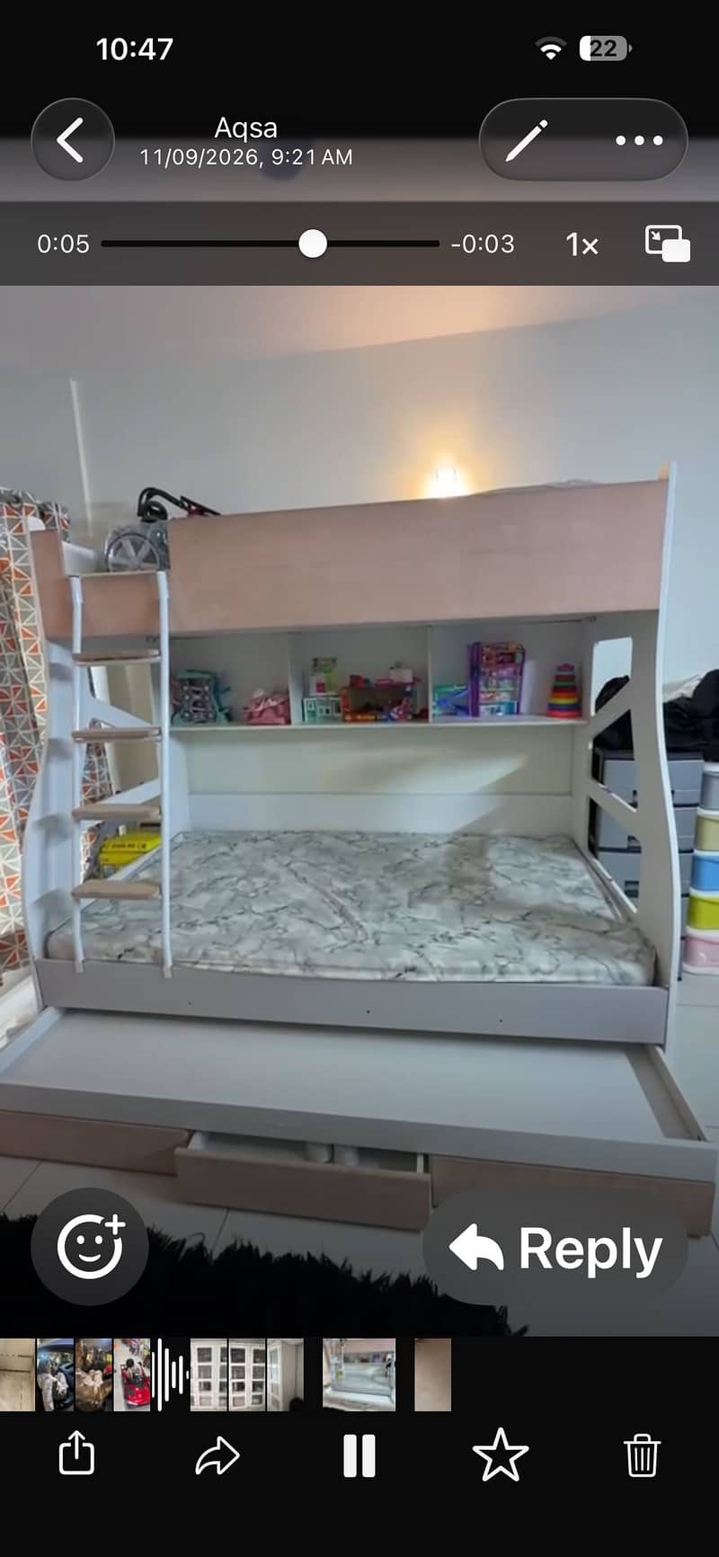 Triplet bunk bed 0