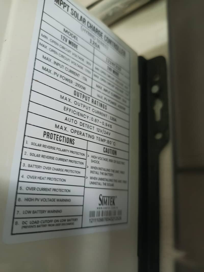 simtek mppt 100 ampr 1