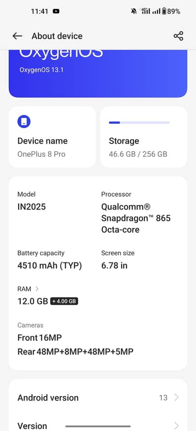 ONEPLUS 8 PRO 12/256 DISPLAY CHANGED FULLY WORKING