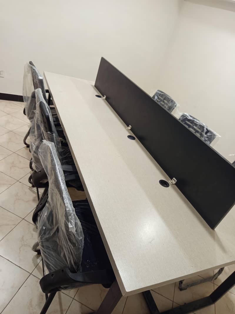 workstation/ computer Table and  computer chairs 4