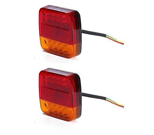 2 Pcs Universal LED Tail Lights for Truck, Trailer & Lorry - Stop Turn Signal Lamps 5749