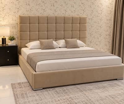 KING SIZE LUXURY VELVET BED — BRAND NEW FOR SALE