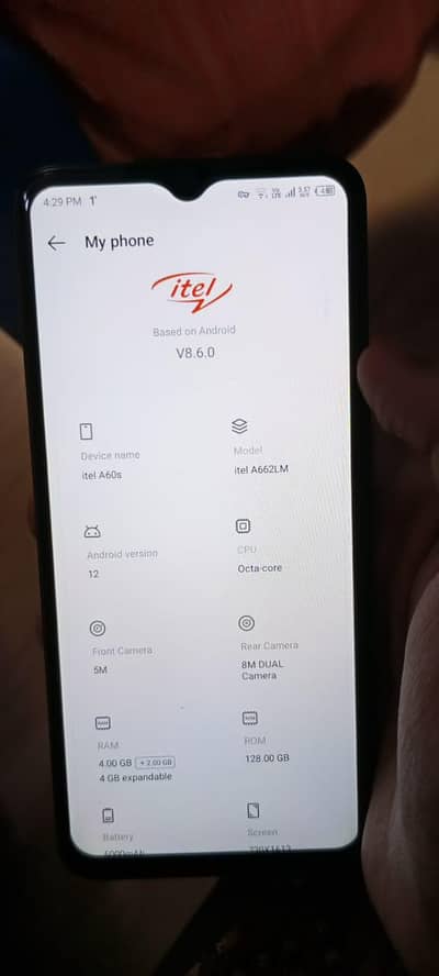 Itel A60s