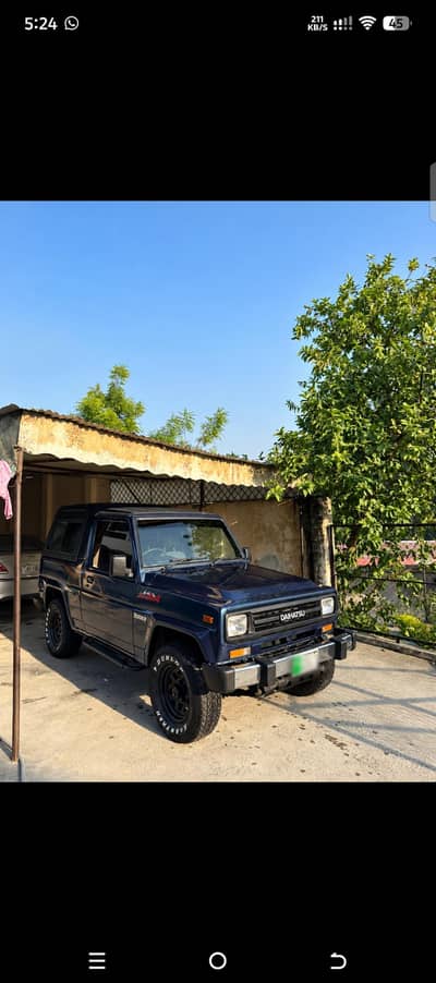 Daihatsu Rocky 1984 f75 long chasis