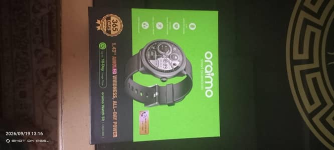 brand new just box open oraimo smart watch with Bluetooth calling