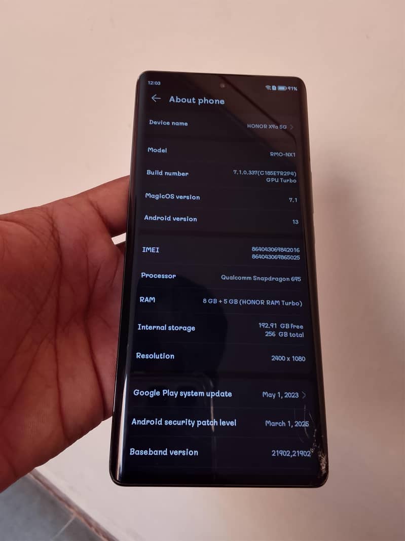 Honor x9a 5
