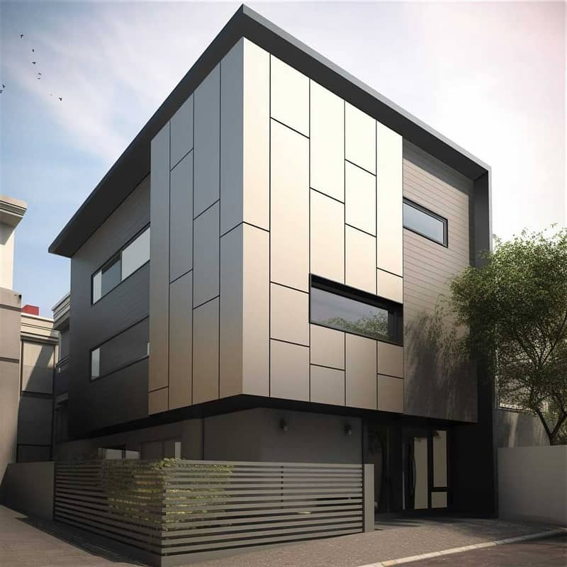 Aluminium Cladding Services, ACP Sheets, Building Elevation, Interior 8