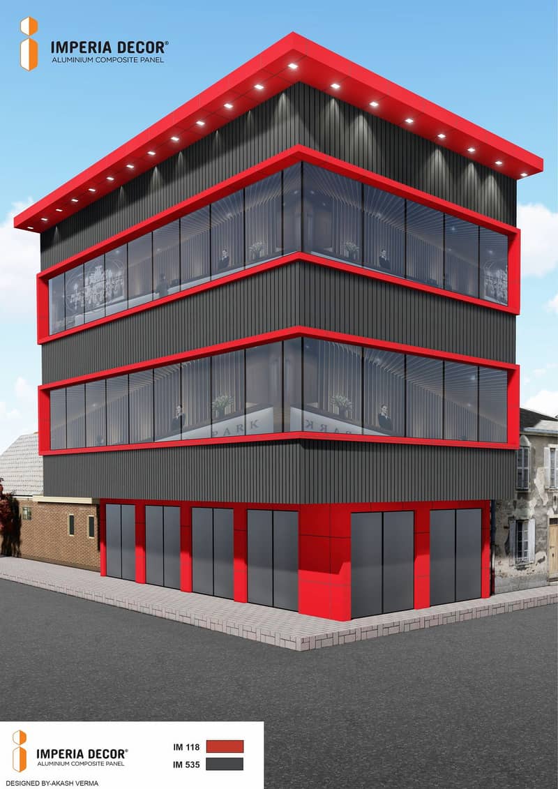 Aluminium Cladding Services, ACP Sheets, Building Elevation, Interior 10